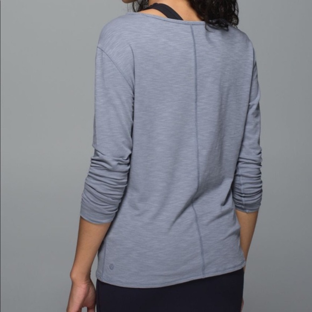 Gray lulu lemon superb shirt